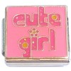 CT9955 Cute Girl Pink Italian Charm