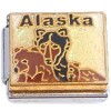 CT9959 Alaska Bears on White Italian Charm