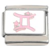 Gemini Zodiac Italian Charm