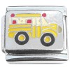 R3001 Cute Yellow School Bus Italian Charm