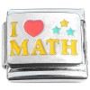 R3005 I Love Math School Student Teacher Italian Charm