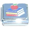R3018 Teacher Apple School Books Italian Charm