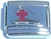 R819 Nurse Red Cross Hat Italian Charm