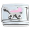 R825pink Pink Baby Stroller Pram Italian Charm