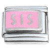 R841pink Sis Pink Sister Italian Charm