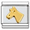 T148 Horse Face Head Italian Charm