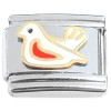 T3022red Cute Bird Red Belly Italian Charm