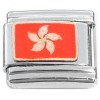 T3058 Flower on Orange Italian Charm