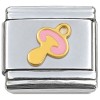 T3062pink Pacifier Pink Italian Charm