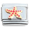 T3066 Sea Star Red Dot Starfish Italian Charm