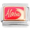 T3079 Aloha Wave Red Italian Charm