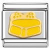 T3082yellow Design in Yellow Italian Charm