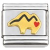 T3083black Animal with Black Mountains Italian Charm