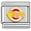 T3153yellow BK Logo Vintage Game Yellow Text Italian Charm