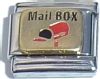 T3169red Mailbox in Red Italian Charm