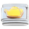 T3194yellow Teapot Pot of Tea Yellow Italian Charm