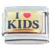 T3262 I Love Kids Red Heart Italian Charm