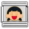 T3281 Smile Face Italian Charm /