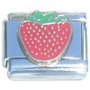 T338 Speckled Strawberry Fruit Italian Charm