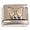 T347clear Butterfly Wings Clear Italian Charm