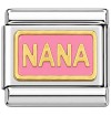 T391pink Nana Pink Italian Charm