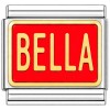T401red Bella on Red Italian Charm