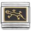 T446black Gecko Black Italian Charm