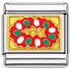 T451red Holiday Wreath Red Italian Charm