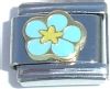 T460lightblue Cute Flower Light Blue Italian Charm