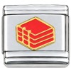T566red Books Red Italian Charm
