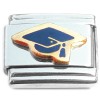 T568black Black Graduation Cap Education Student Italian Charm