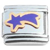 T602purple Shooting Star Purple Italian Charm