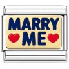 T905 Marry Me Hearts Italian Charm