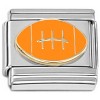 T908 Orange Football Italian Charm
