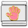 T916 Left Hand Pink Italian Charm
