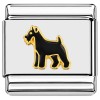 T917 Little Black Terrier Italian Charm