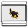 T919 Tiny Black Cat Italian Charm