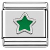 CT1123 Cute Green Star Italian charm