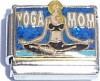 Yoga Mom on Blue