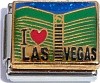 CT9157 I Love Las Vegas Blue Sky Italian Charm