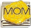 CT9192 Mom Yellow Flower Italian Charm