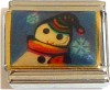 Snowman with Knit Hat Italian Charm