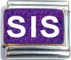 CT6409 Sis on Purple Italian Charm