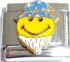 CT6615 Smile Face Wizard Hat Italian Charm.