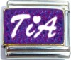 CT6653 Tia on Purple Italian Charm