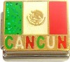 CT9424 Cancun with Mexican Flag Italian Charm