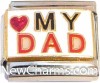 CT9461 Love My Dad Italian Charm