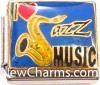 CT9491 I Love Jazz Music Italian Charm