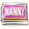 CT9915 Nanny Pink Glitter Italian Charm