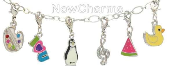 CE040 Panda Enamel Dangle